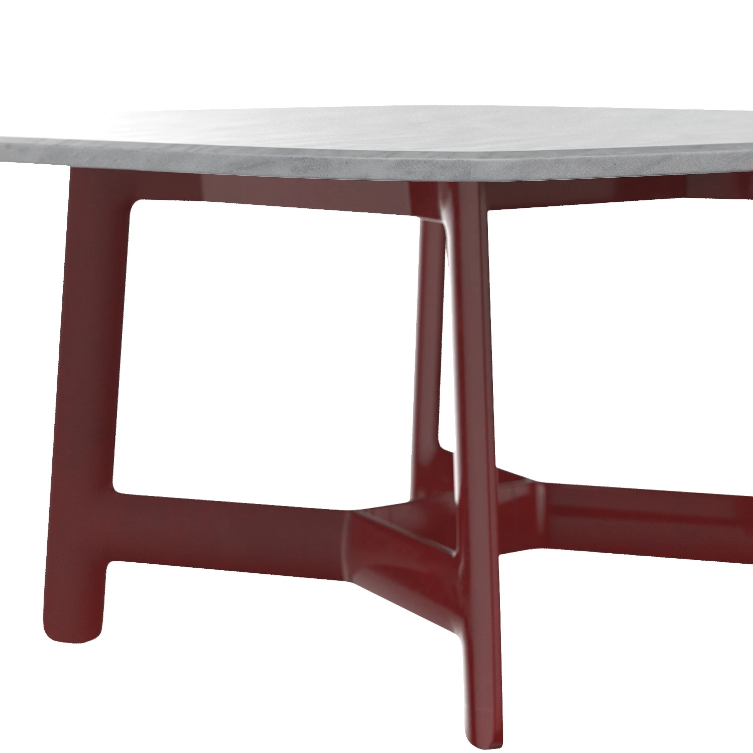 B And B Italia Alex Dining Table Squared 3D Model_05